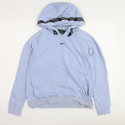 Mens UK Size S Nike Blue Pullover Hoodie