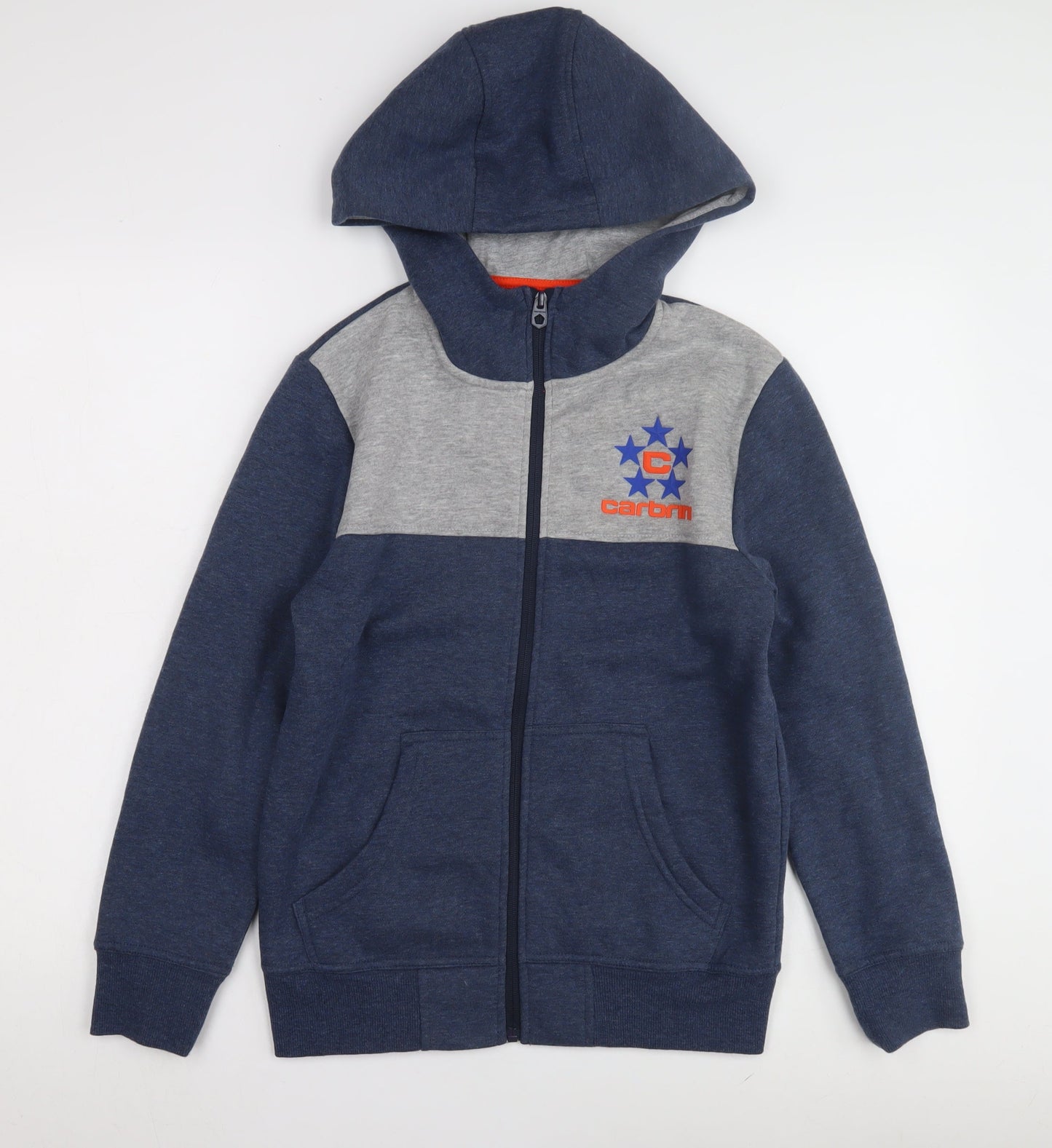 Carbrini Boys Blue Grey Full Zip Hoodie 12-13 Years