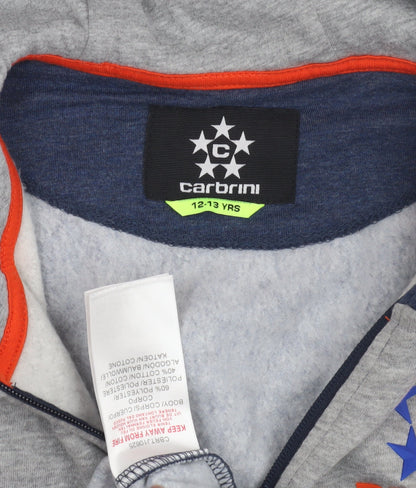 Carbrini Boys Blue Grey Full Zip Hoodie 12-13 Years