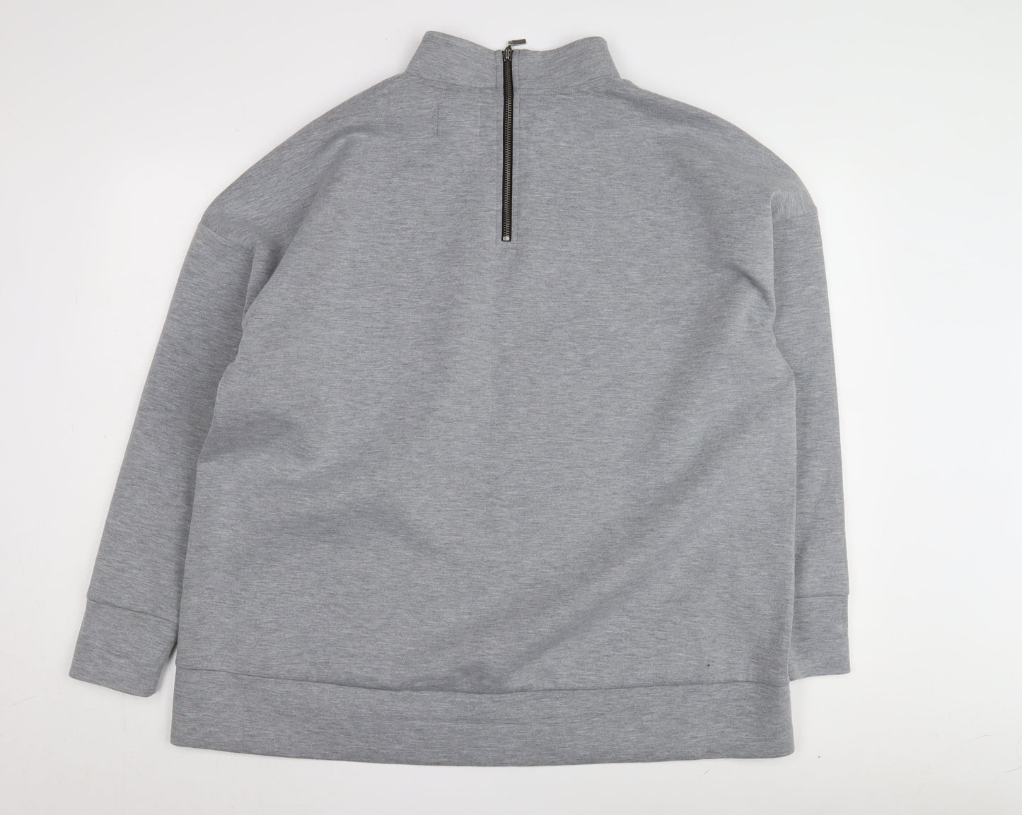 Next Grey Women's Sweatshirt, Size 7, Casual High Neck