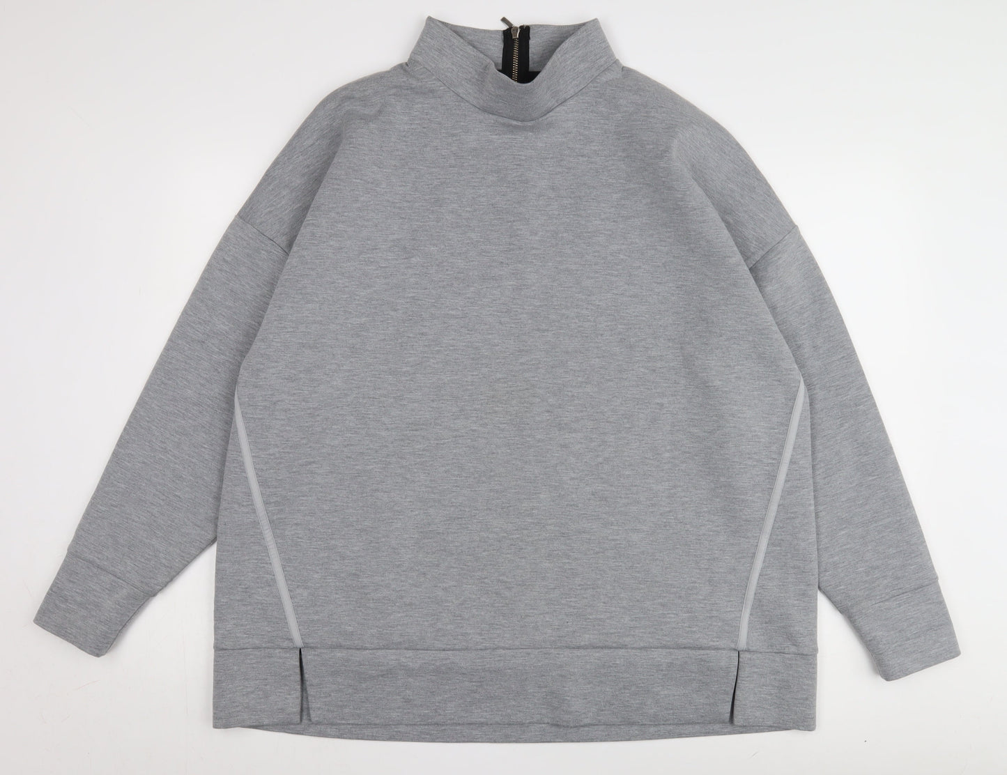 Next Grey Women's Sweatshirt, Size 7, Casual High Neck