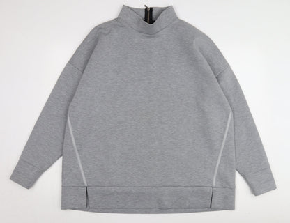 Next Grey Women's Sweatshirt, Size 7, Casual High Neck