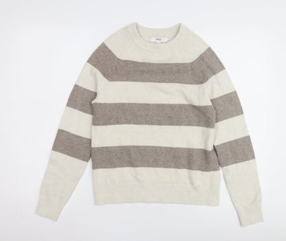 Womens UK Size XS Marks and Spencer Beige Pullover Jumper