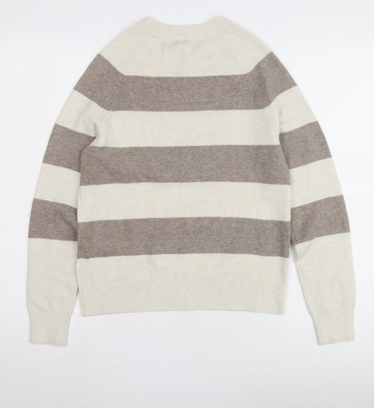 Womens UK Size XS Marks and Spencer Beige Pullover Jumper