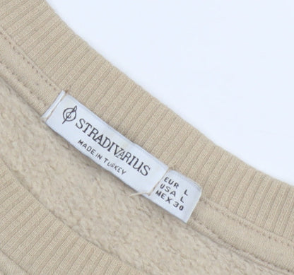 Stradivarius Beige Women's Sweatshirt, Size 14