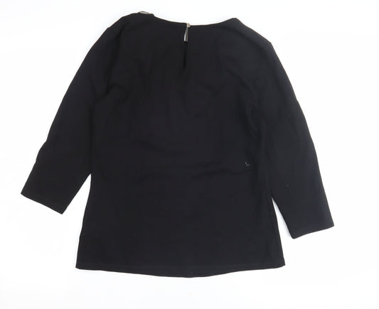 Womens UK Size 16 Star by Julien Macdonald Black Basic Blouse
