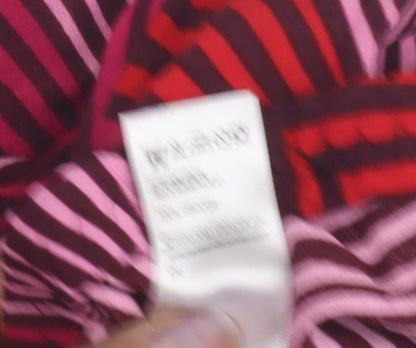 Marks & Spencer Womens Red Geometric Skirt Size 14