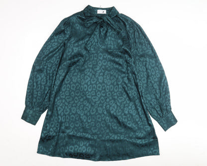 Yours Women's Green Animal Print Dress Size 16
