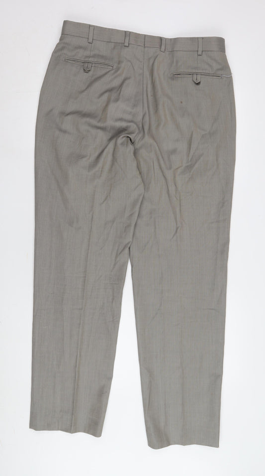 Marks and Spencer Men's Trousers, Size 34, Wool Blend