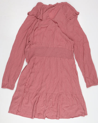 Marks and Spencer Women's Pink Short V-Neck Dress