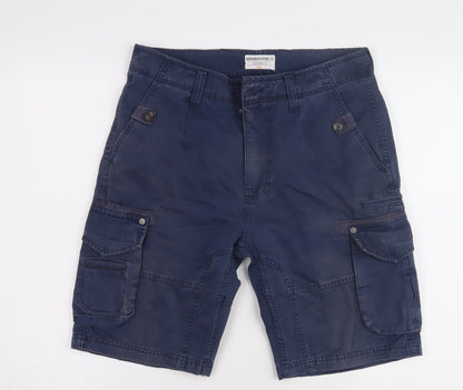 Brookhaven Men's Blue Cargo Shorts - Medium