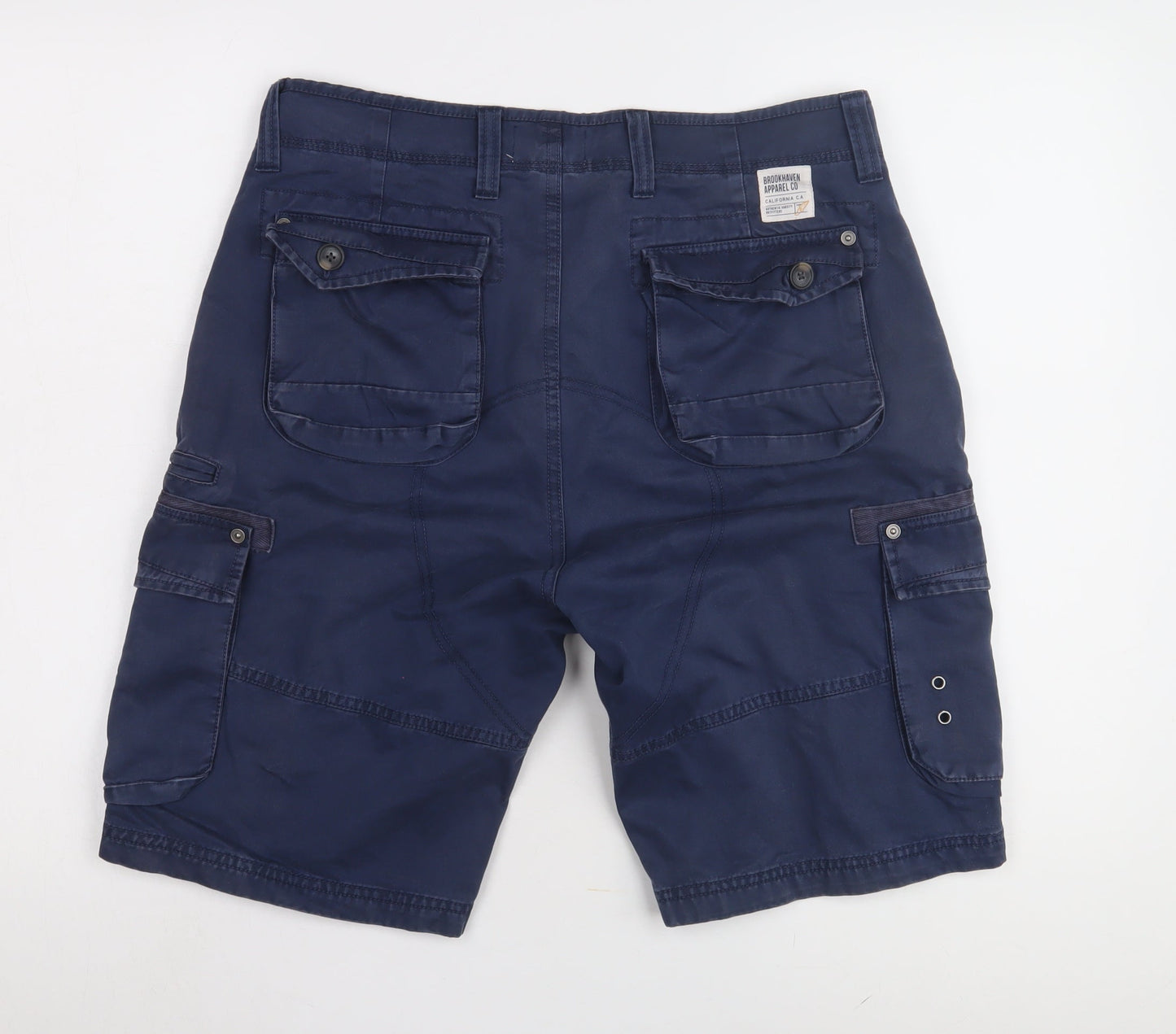 Brookhaven Men's Blue Cargo Shorts - Medium