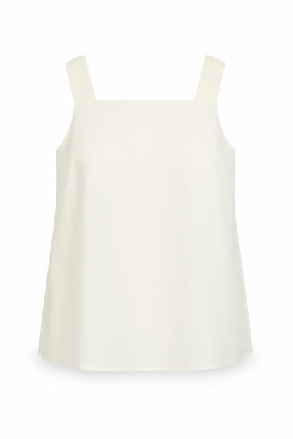 Womens UK Size 12 Warehouse Ivory Basic Tank