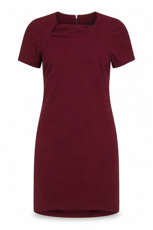 Topshop Women's Red Dress UK 6 Short Sleeve