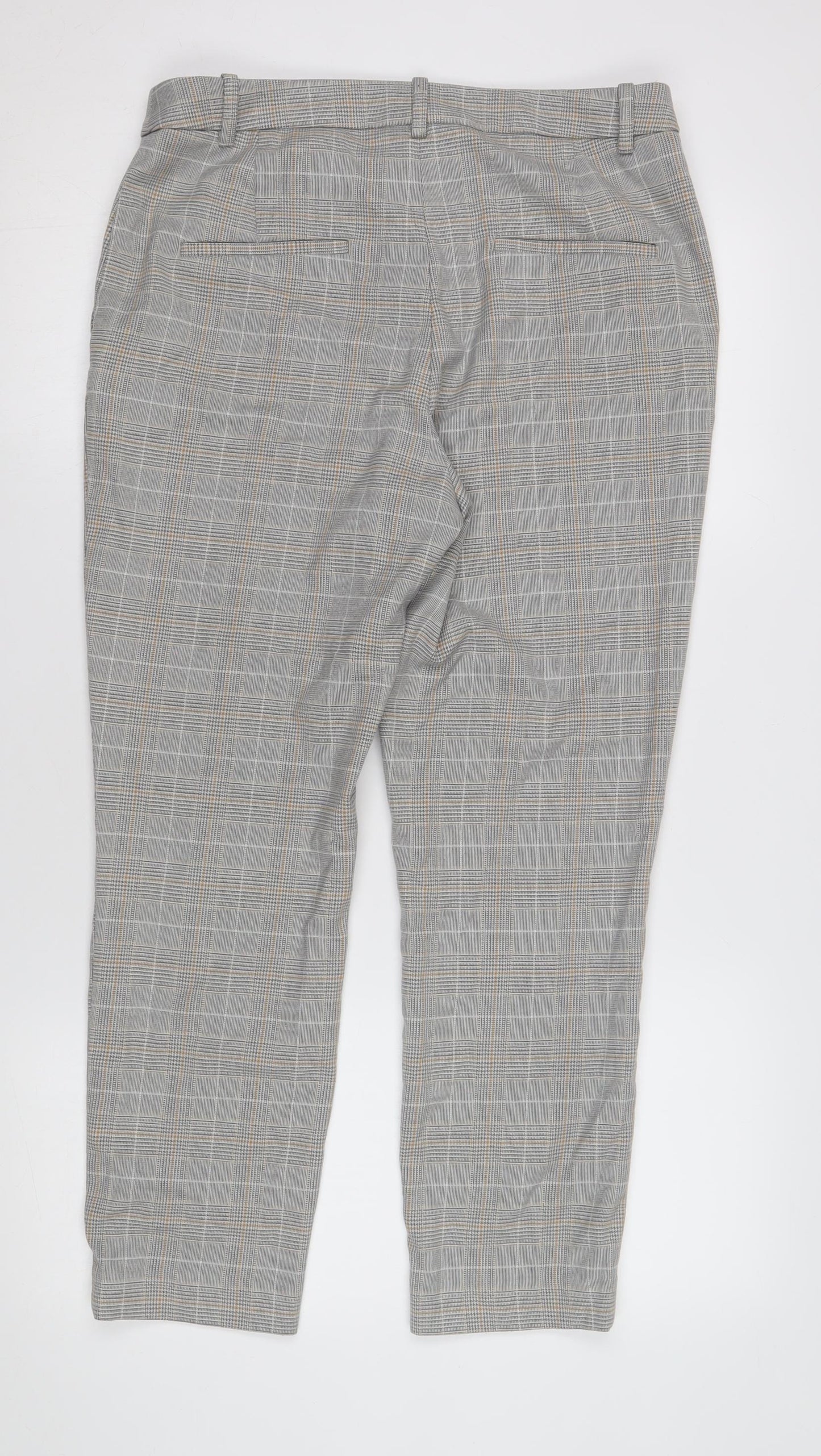 Womens UK Size 12 H&M Regular Fit Workwear Casual Grey Trousers