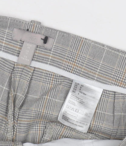 Womens UK Size 12 H&M Regular Fit Workwear Casual Grey Trousers