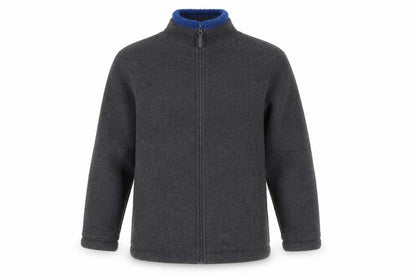 Front view of Gap boys’ grey puffer jacket, size L, full zip