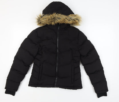 Womens UK Size 6 SoulCal & Co Black Puffer Jacket