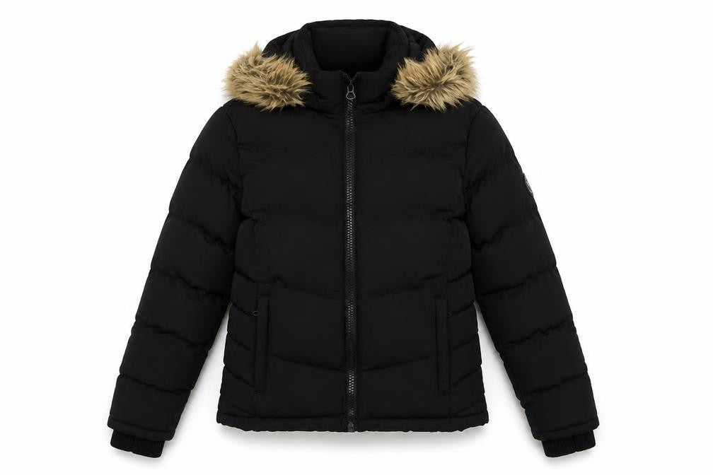 Womens UK Size 6 SoulCal & Co Black Puffer Jacket