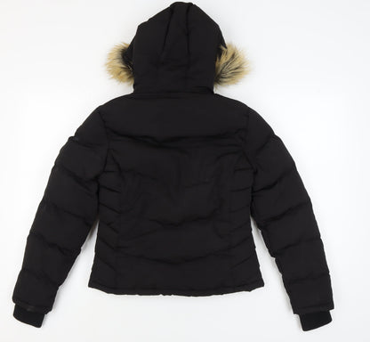 Womens UK Size 6 SoulCal & Co Black Puffer Jacket