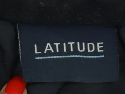 Latitude Men's Black XL Military Wool Coat