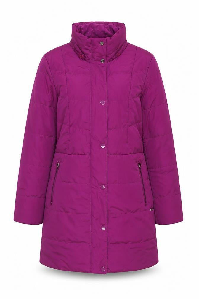 Womens UK Size S Lands' End Purple Puffer Jacket
