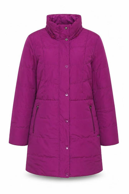Womens UK Size S Lands' End Purple Puffer Jacket