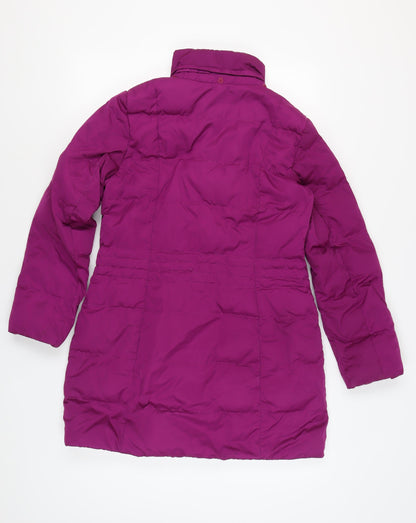 Womens UK Size S Lands' End Purple Puffer Jacket