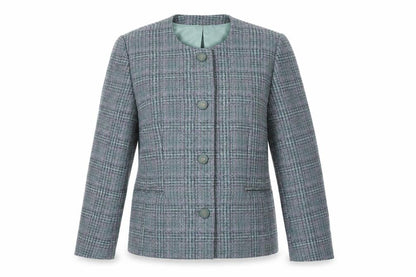 Front view of Honor Millburn Women's Multicolour Wool Blazer -, size 14