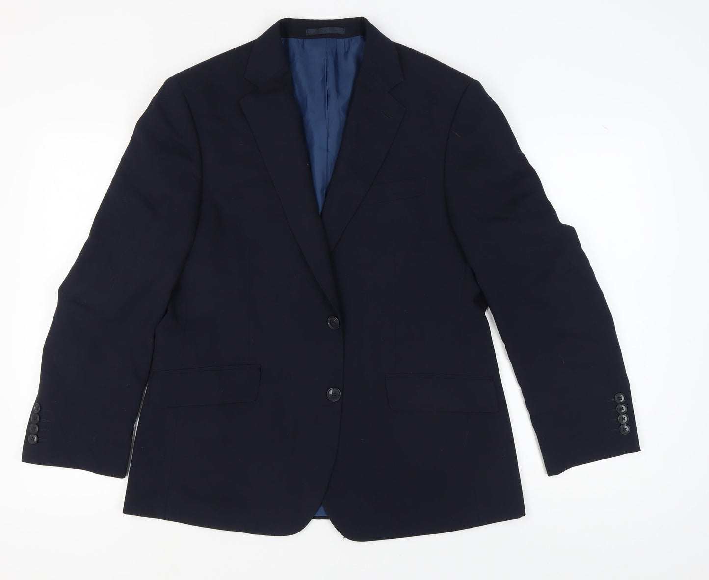 Mens UK Size 40 Marks and Spencer Regular Blue Suit Jacket