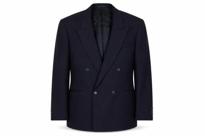 Gianni Baldo Men's Blue Striped Blazer Size 48R