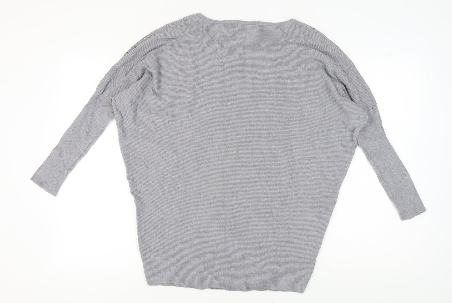 Womens UK Size S Quiz Grey Pullover Jumper