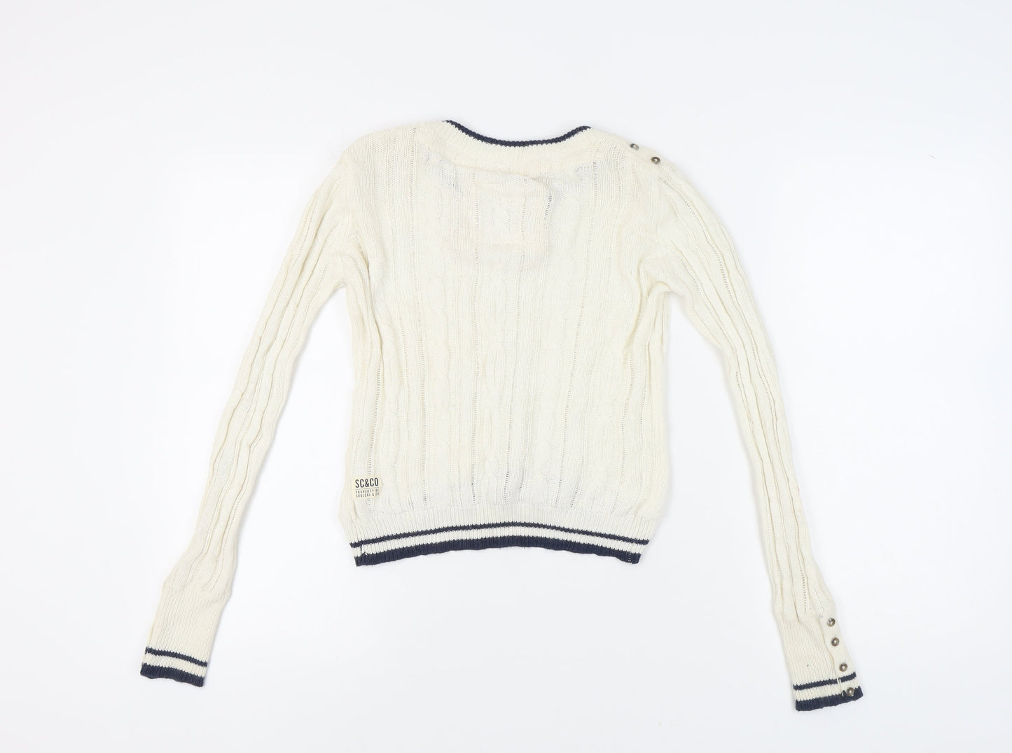 Womens UK Size 12 SoulCal & Co Ivory Pullover Jumper