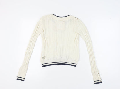 Womens UK Size 12 SoulCal & Co Ivory Pullover Jumper