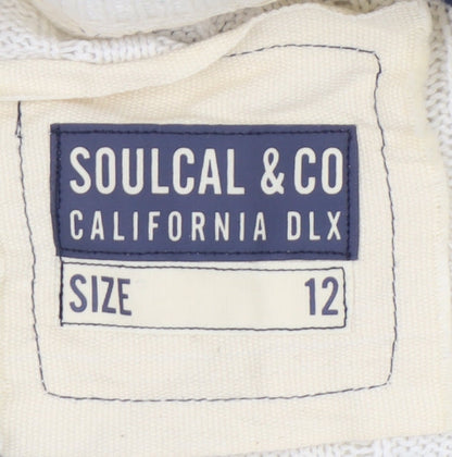 Womens UK Size 12 SoulCal & Co Ivory Pullover Jumper