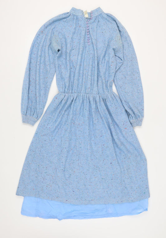 C&A Women's Blue A-Line Midi Dress, Size XS