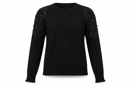 Womens UK Size 10 Warehouse Black Pullover Jumper