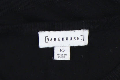 Womens UK Size 10 Warehouse Black Pullover Jumper