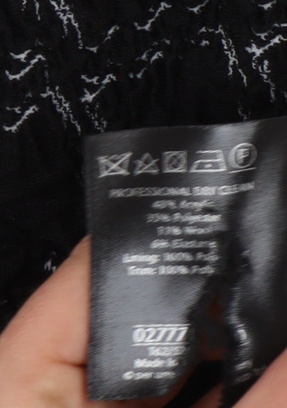 Per Una Women's Black Check Bouclé Blazer Size 10