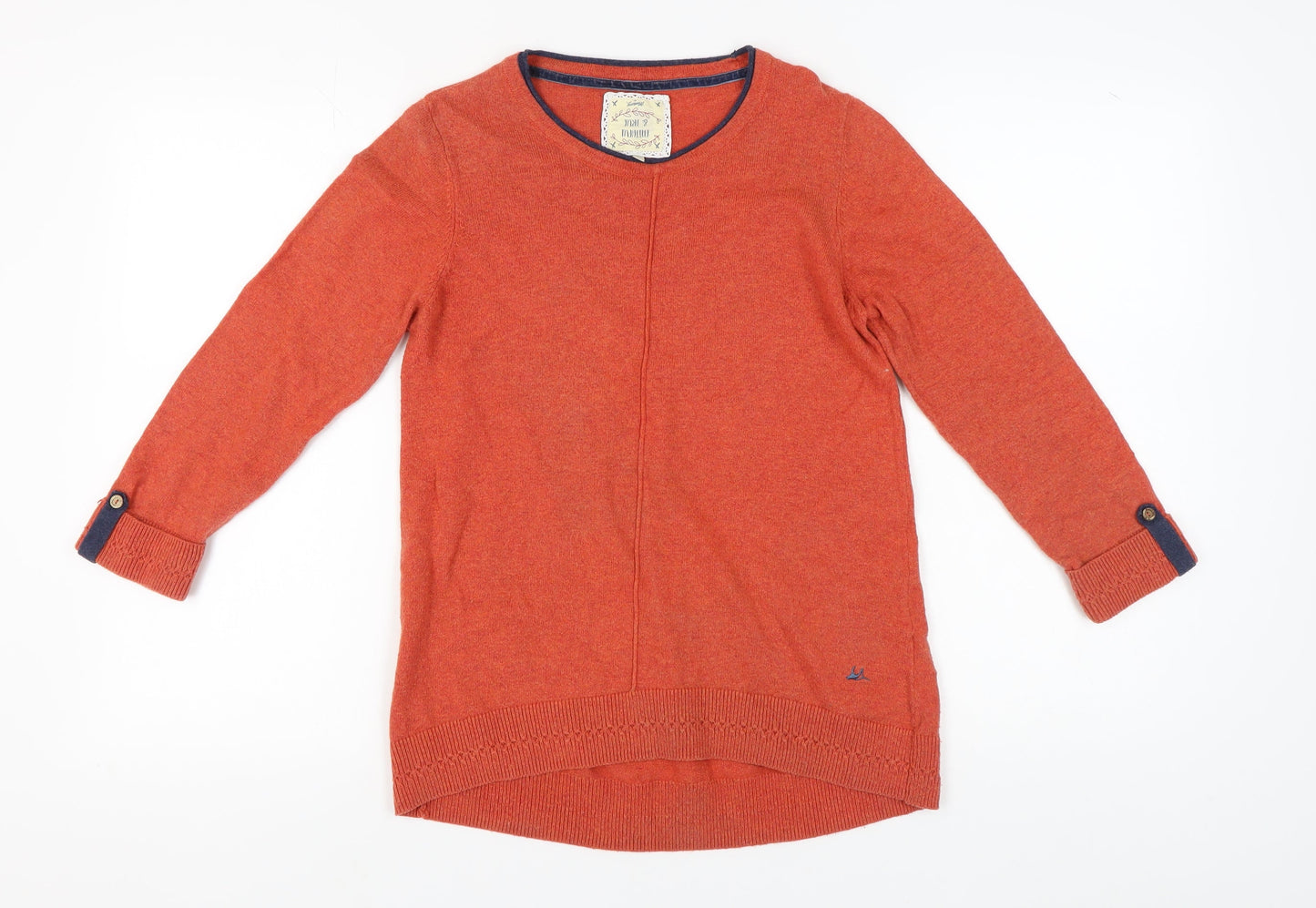 Faithful & True Orange Women's Pullover Jumper Size 10