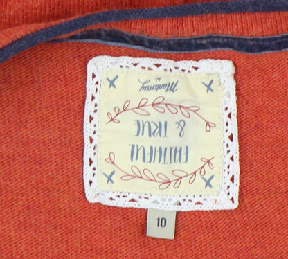 Faithful & True Orange Women's Pullover Jumper Size 10