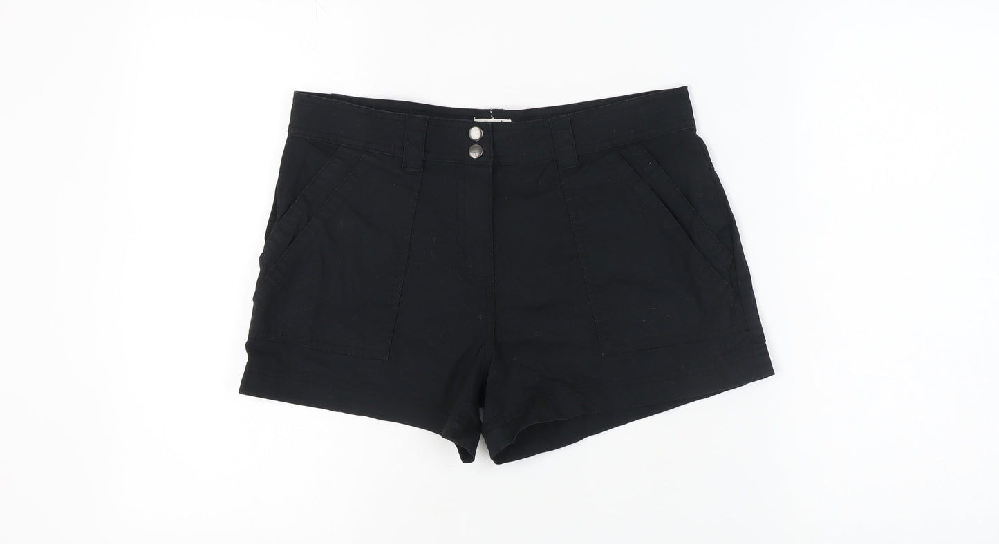 Mountain Warehouse Women's Black Cotton Shorts Size 12