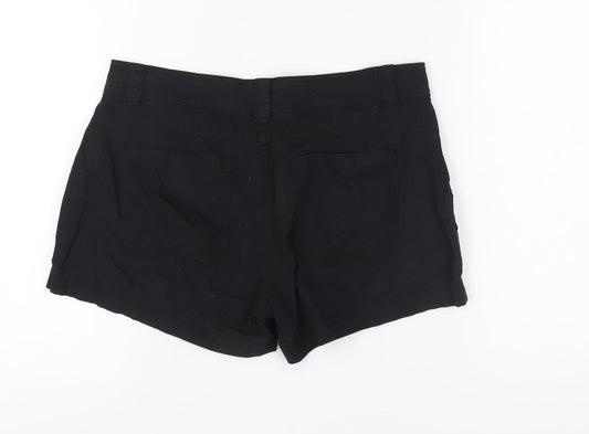 Mountain Warehouse Women's Black Cotton Shorts Size 12