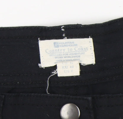Mountain Warehouse Women's Black Cotton Shorts Size 12
