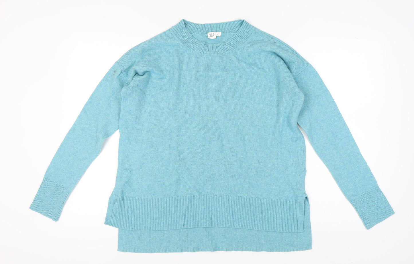 GAP Women's Blue Crew Neck Pullover Jumper L