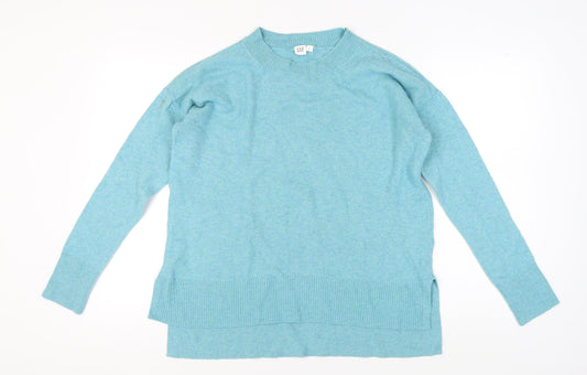GAP Women's Blue Crew Neck Pullover Jumper L