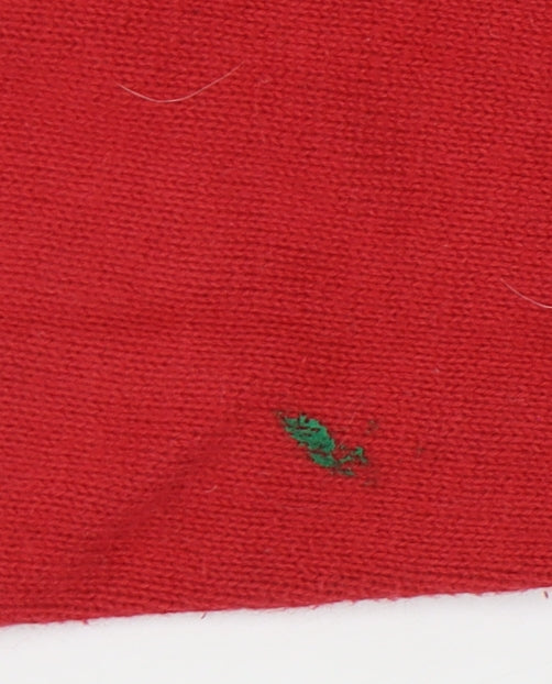 Gap Kids Girls Red Pullover Jumper with Sequin Dog, Size S