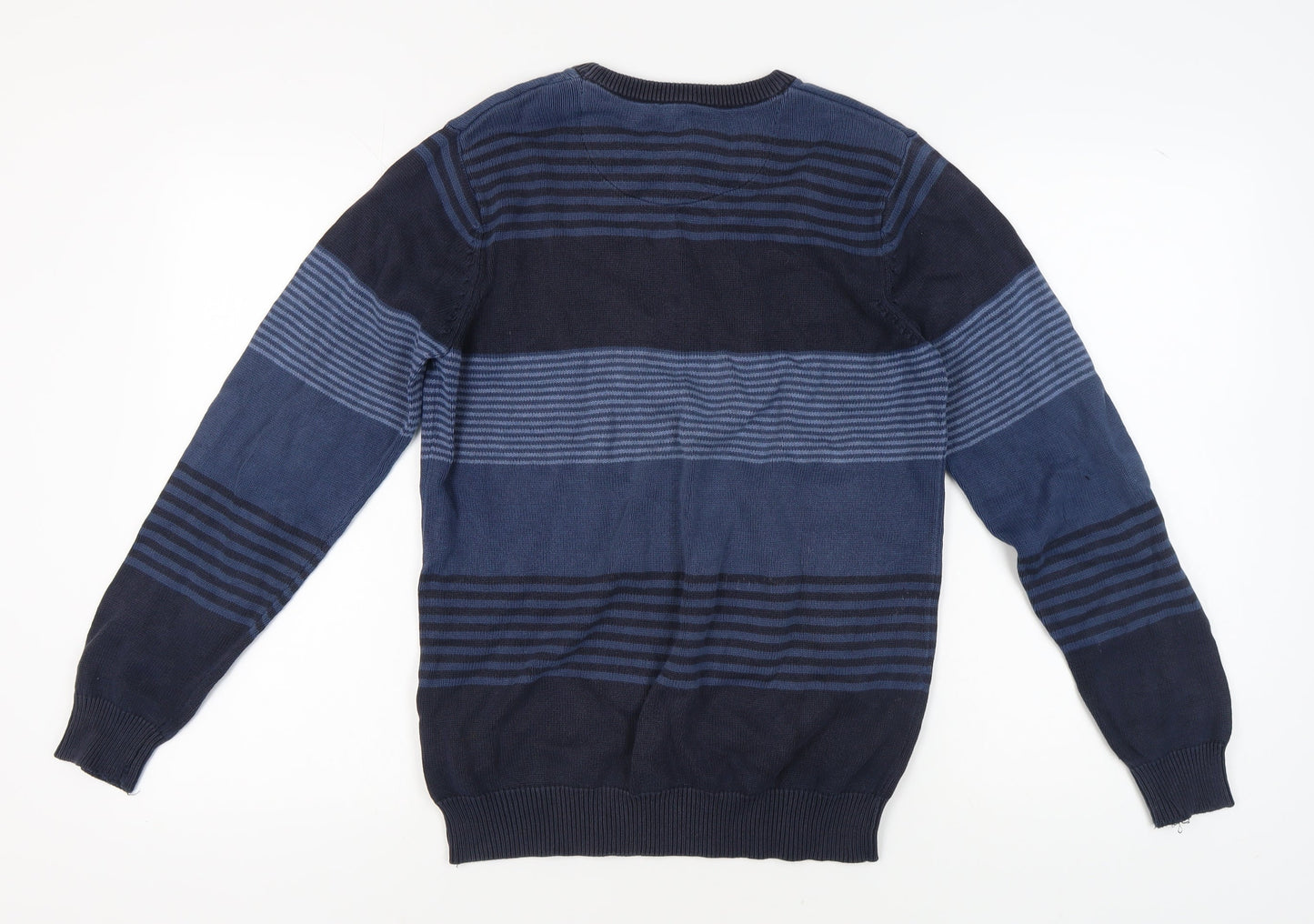 MAINE Men's Blue Striped Pullover Jumper, Size S