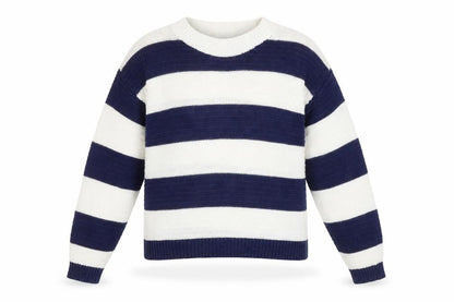 Lipsy Girls Multicoloured Stripe Pullover Jumper Size 9-10 Years