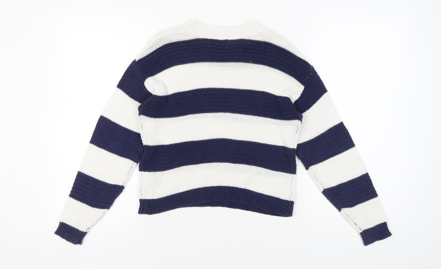 Lipsy Girls Multicoloured Stripe Pullover Jumper Size 9-10 Years